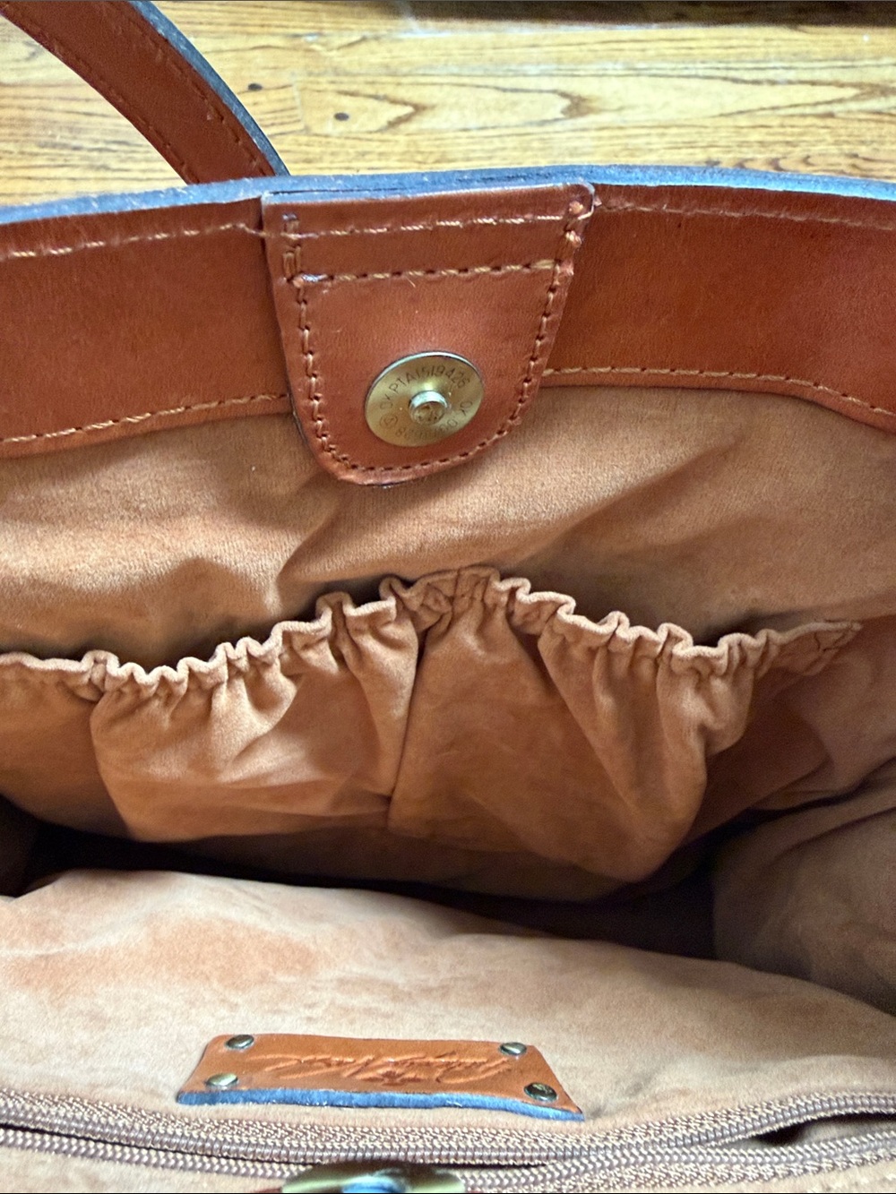 NWT Patricia Nash tote Toscana gold cognac tooled leather western classic tooled - Picture 13 of 15